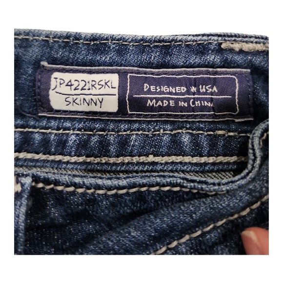 Miss Me Skinny Jeans Embellished Flap Pockets Size 28 - Picture 9 of 14